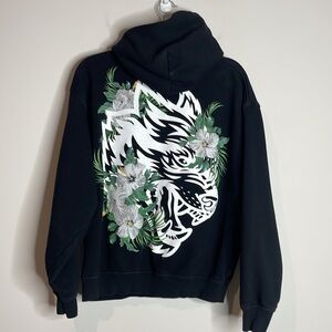 Darc Sport | Men’s Black Native Wolf Hoodies Size Mediun